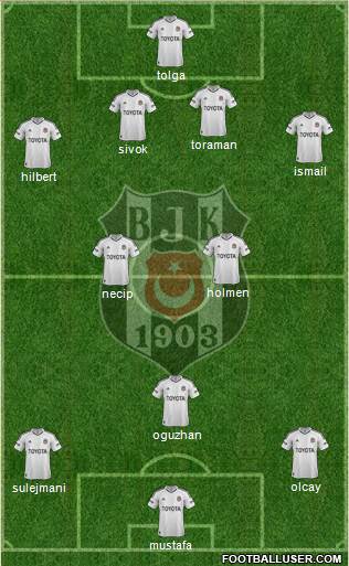Besiktas JK Formation 2013