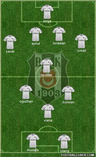 Besiktas JK Formation 2013