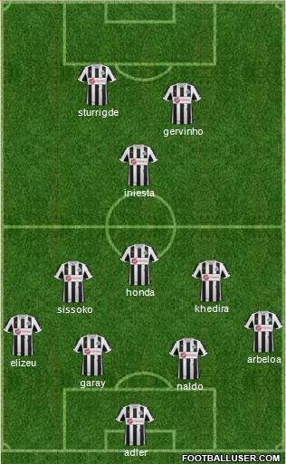 Newcastle United Formation 2013
