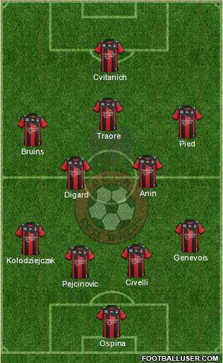 OGC Nice Côte d'Azur Formation 2013