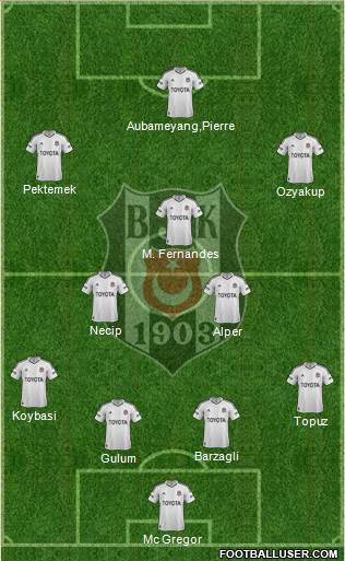 Besiktas JK Formation 2013