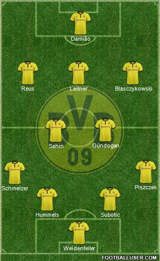Borussia Dortmund Formation 2013