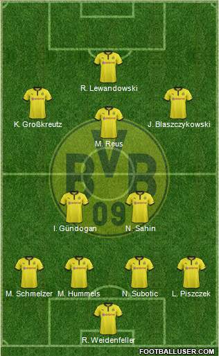 Borussia Dortmund Formation 2013