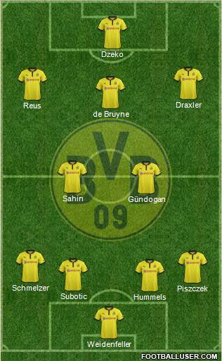 Borussia Dortmund Formation 2013