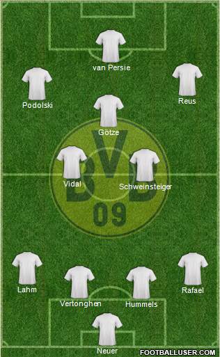 Borussia Dortmund Formation 2013