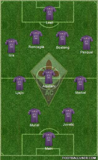 Fiorentina Formation 2013