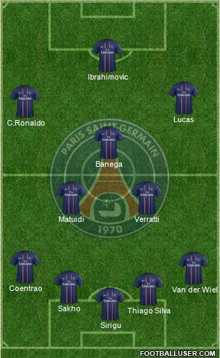 Paris Saint-Germain Formation 2013