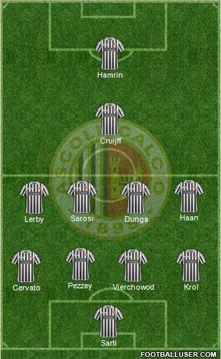 Ascoli 4-4-1-1 football formation