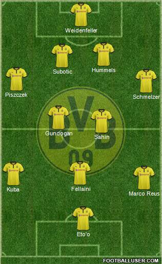 Borussia Dortmund Formation 2013