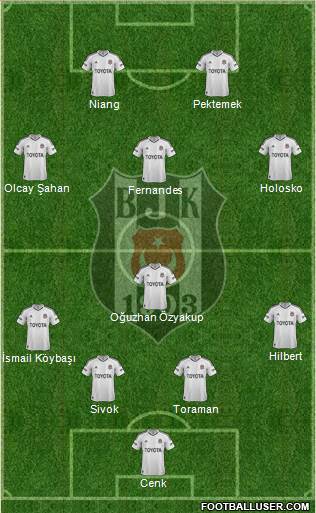 Besiktas JK Formation 2013