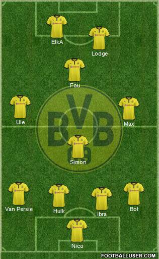 Borussia Dortmund Formation 2013