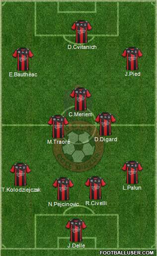 OGC Nice Côte d'Azur Formation 2013