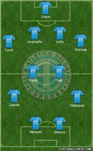 Belgrano de Córdoba Formation 2013