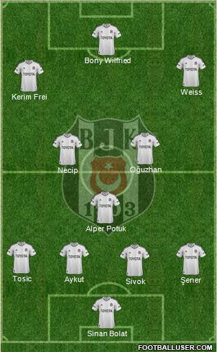 Besiktas JK Formation 2013