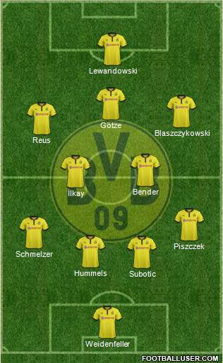 Borussia Dortmund Formation 2013