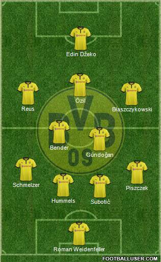 Borussia Dortmund Formation 2013