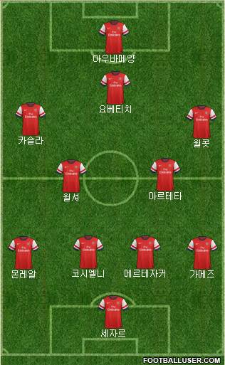 Arsenal Formation 2013