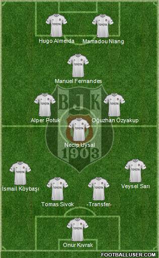 Besiktas JK Formation 2013