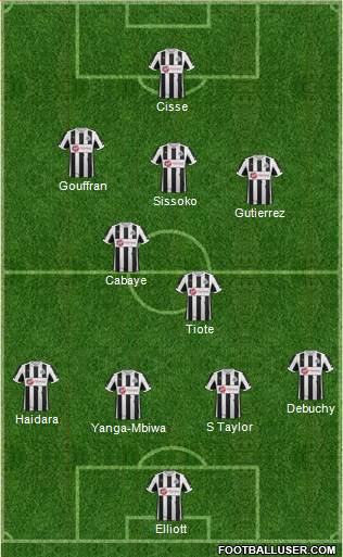 Newcastle United Formation 2013