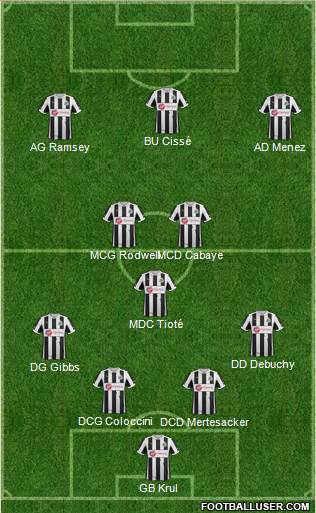 Newcastle United Formation 2013