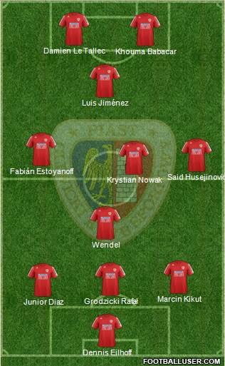 Piast Gliwice Formation 2013