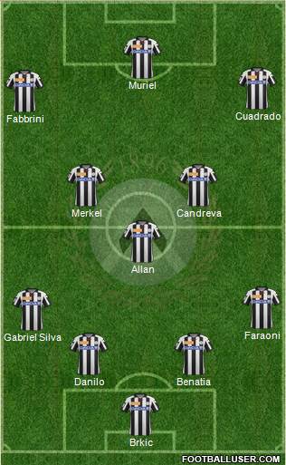Udinese Formation 2013