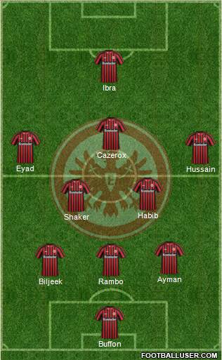 Eintracht Frankfurt Formation 2013