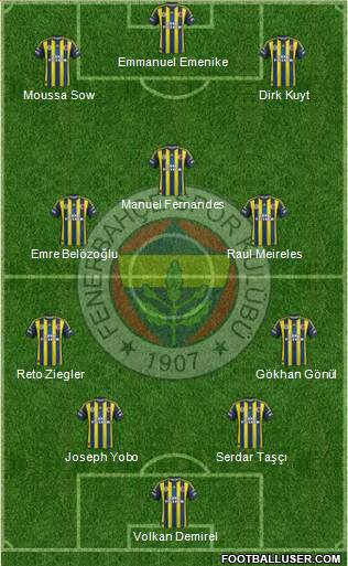 Fenerbahçe SK Formation 2013