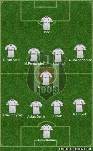 Besiktas JK Formation 2013
