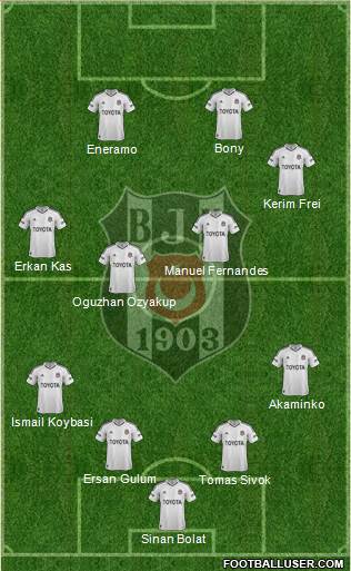 Besiktas JK Formation 2013