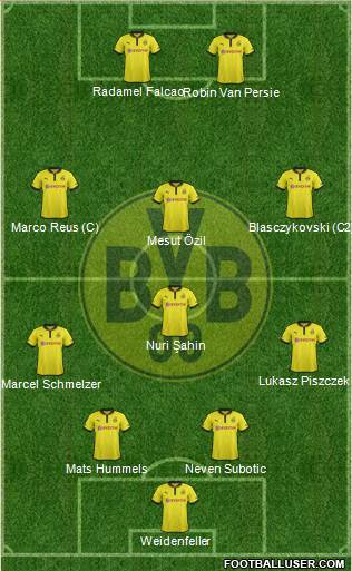 Borussia Dortmund Formation 2013