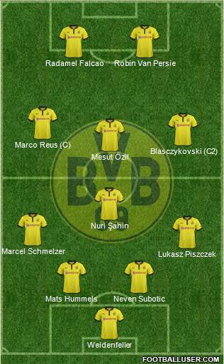 Borussia Dortmund Formation 2013