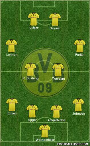 Borussia Dortmund Formation 2013
