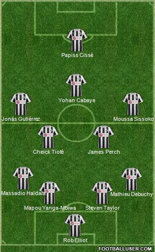 Newcastle United Formation 2013