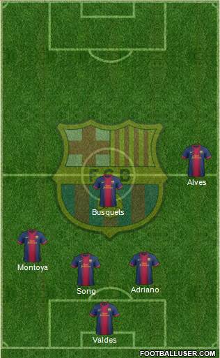 F.C. Barcelona Formation 2013