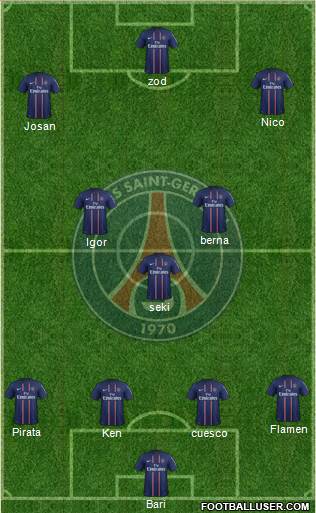 Paris Saint-Germain Formation 2013