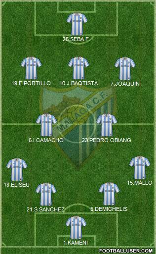 Málaga C.F., S.A.D. Formation 2013