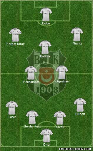 Besiktas JK Formation 2013