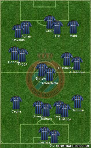 Club Brugge KV Formation 2013