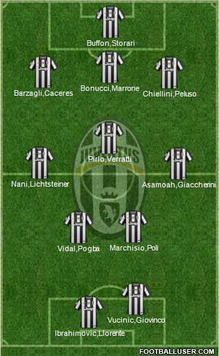 Juventus Formation 2013