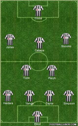 Newcastle United Formation 2013