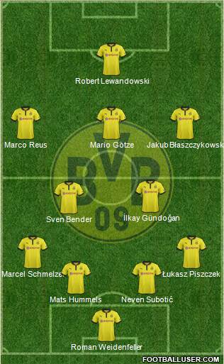 Borussia Dortmund Formation 2013