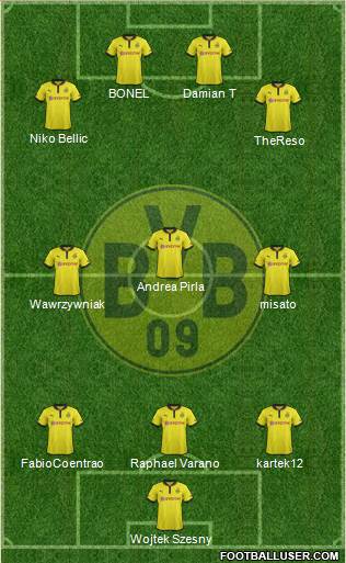Borussia Dortmund Formation 2013