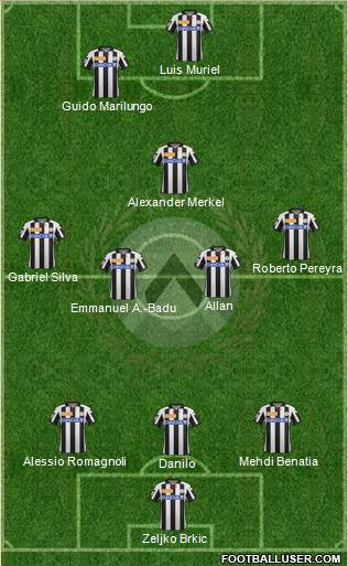 Udinese Formation 2013