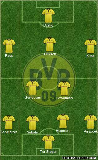 Borussia Dortmund Formation 2013