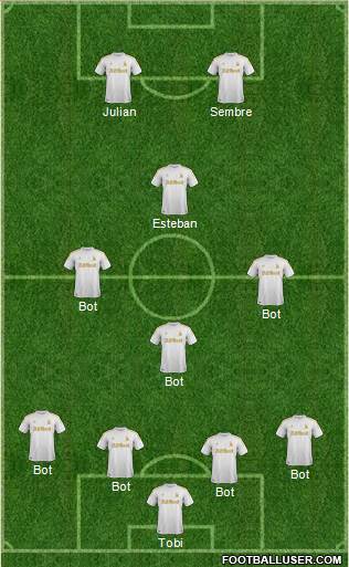 Swansea City Formation 2013