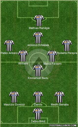 Udinese Formation 2013