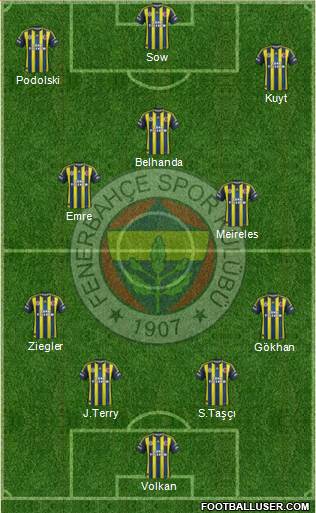 Fenerbahçe SK Formation 2013