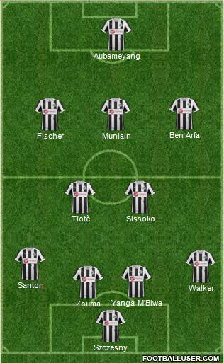 Newcastle United Formation 2013