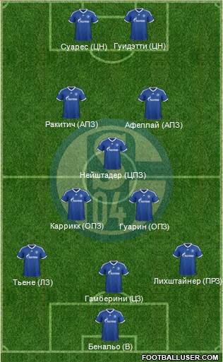 FC Schalke 04 Formation 2013